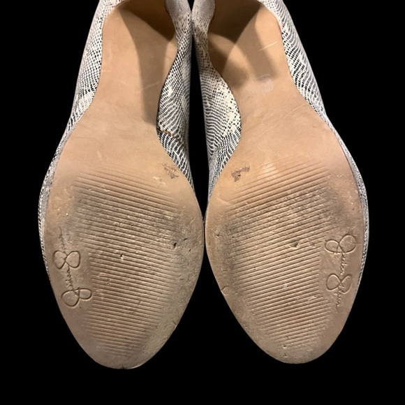 Jessica Simpson Terri Platform Pump Leather Snakeskin Shoes Women’s 7.5 - Picture 7 of 8